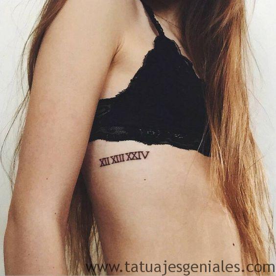 tattoo costillas numeros romanos 3 -