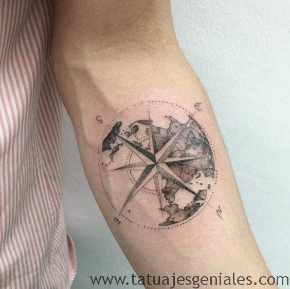 tattoo estrella nautica brazo 1 1 -