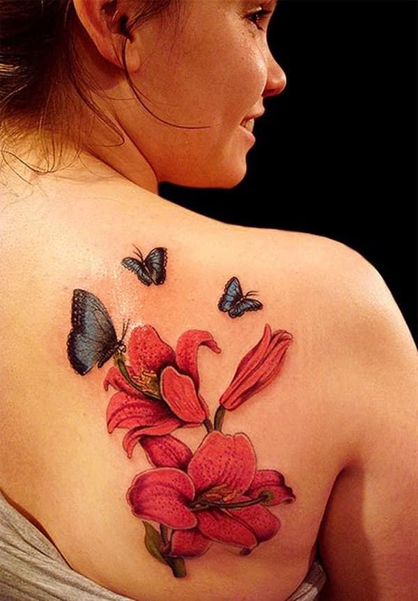 tattoo flores mariposas 2 -