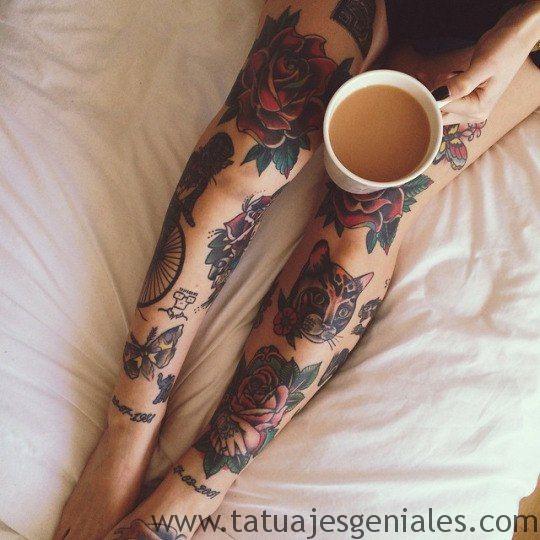 tattoo piernas mujeres 10 -