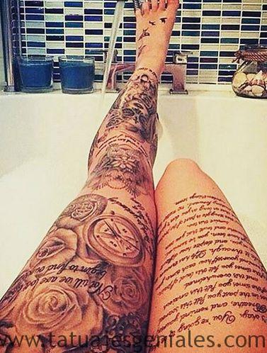 tattoo piernas mujeres 11 -
