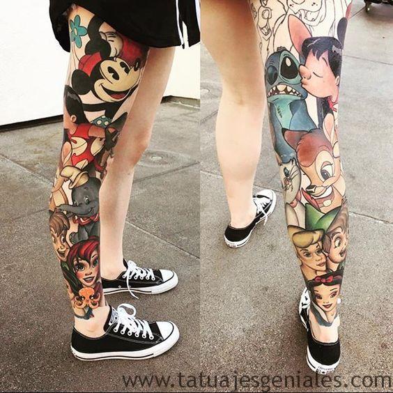 tattoo piernas mujeres 12 -