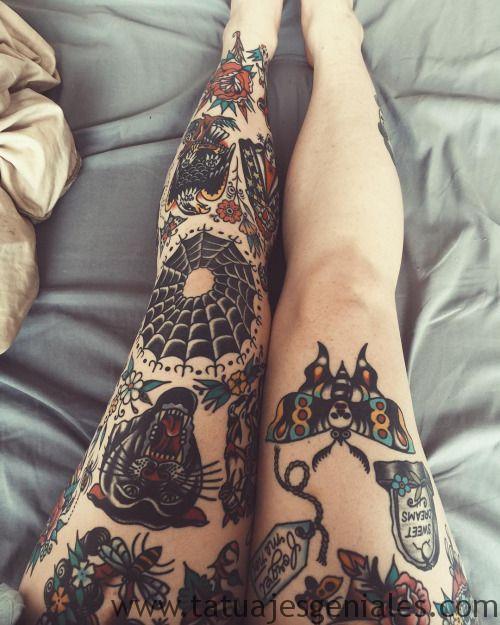 tattoo piernas mujeres 14 -