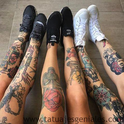 tattoo piernas mujeres 15 -