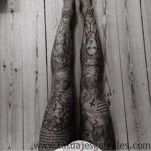 tattoo piernas mujeres 5 -