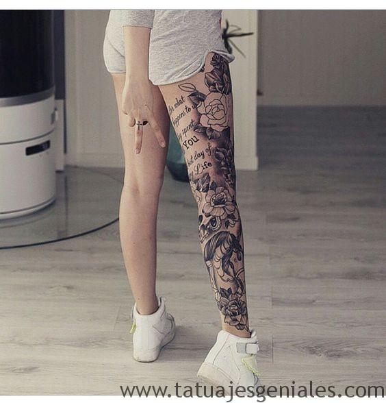 tattoo piernas mujeres 7 -