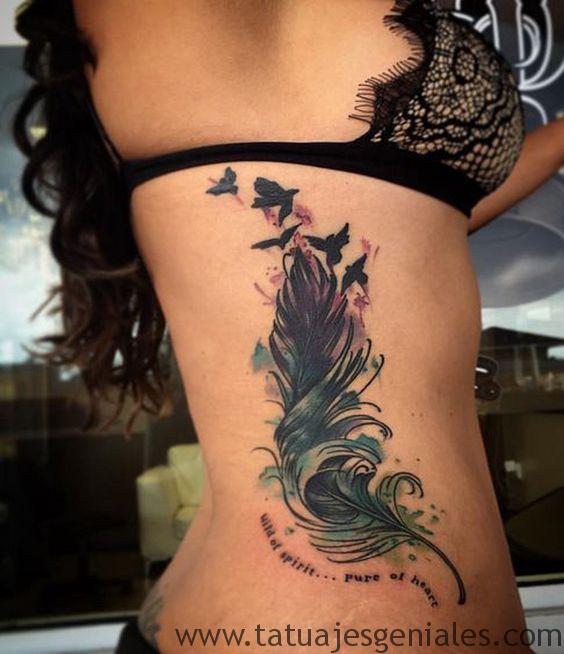 tattoo plumas costillas 4 -