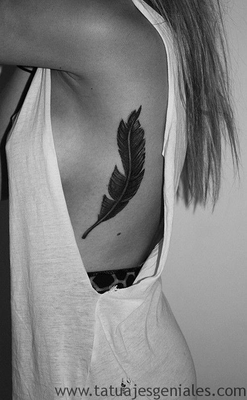 tattoo plumas costillas 5 -