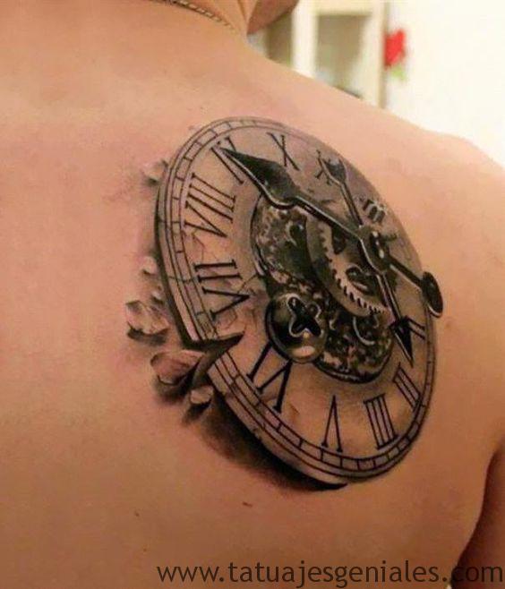 tattoo reloj antiguos 1 - tatuajes de relojes