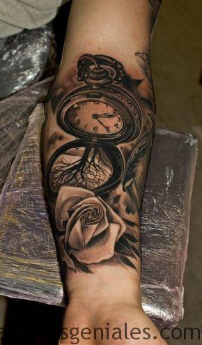 tattoo reloj bolsillo 4 - tatuajes de relojes