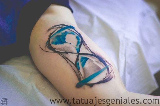 tattoo reloj de arena 3 - tatuajes de relojes