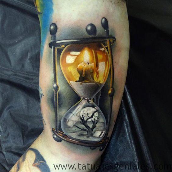 tattoo reloj de arena 4 - tatuajes de relojes