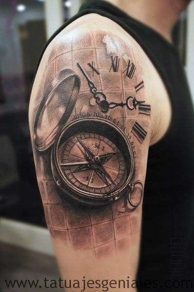 tattoo reloj en el brazo 5 - tatuajes de relojes