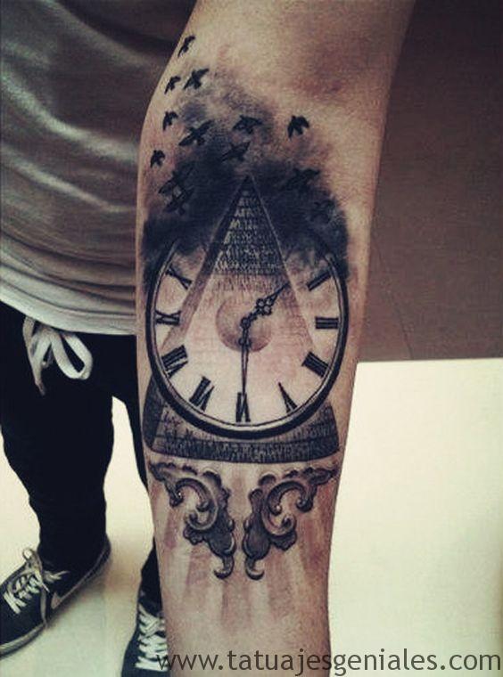 tattoo reloj para hombres 2 -
