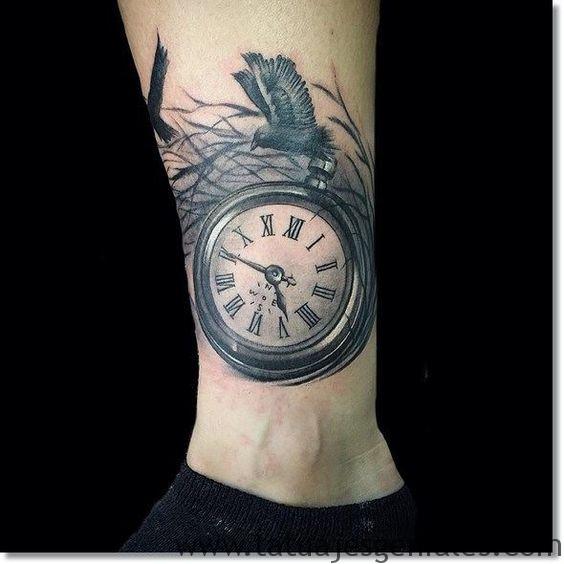 tattoo reloj para mujeres 5 - tatuajes de relojes