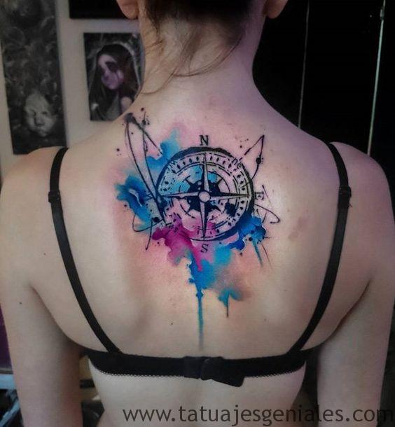 tattoo rosa nautica espalda 1 -
