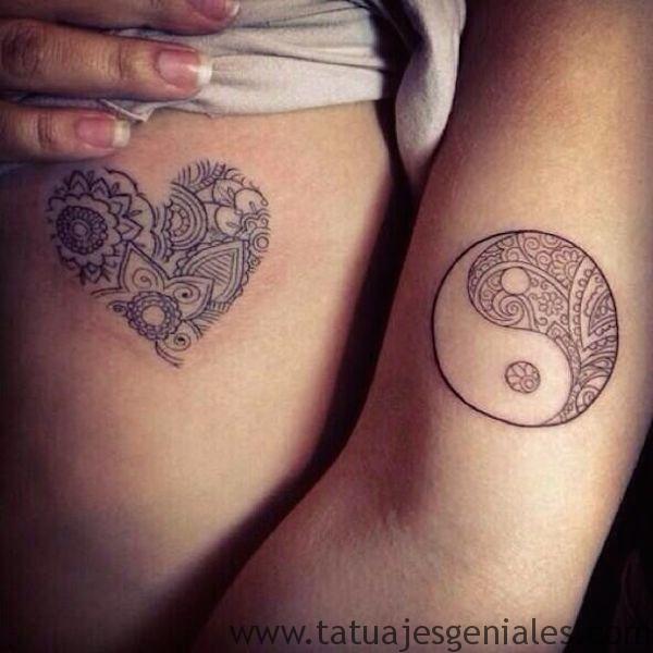 tatuaje pequeño pareja hermana amiga 6 - tatuajes pequeños