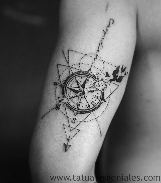 Tatuaje de brujula y reloj significado 2025