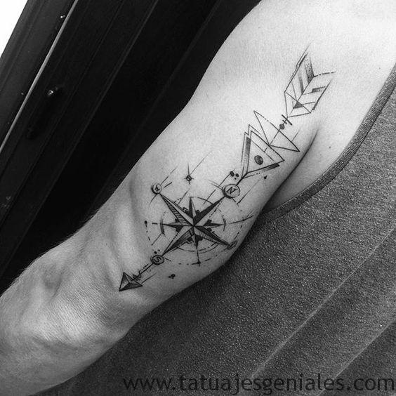 tatuajes brujula hombres 6 -