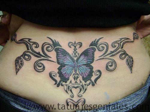 tatuajes caderas mariposas 2 -