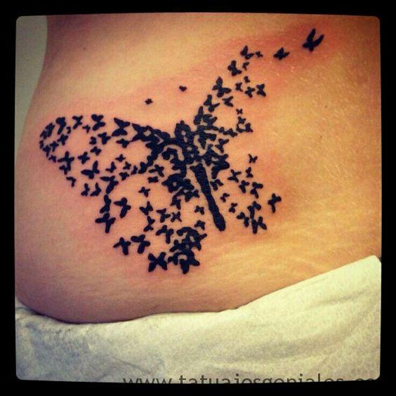 tatuajes caderas mariposas 5 -