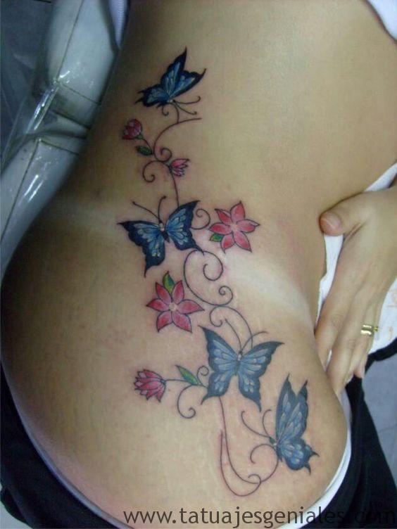 tatuajes caderas mariposas 6 -