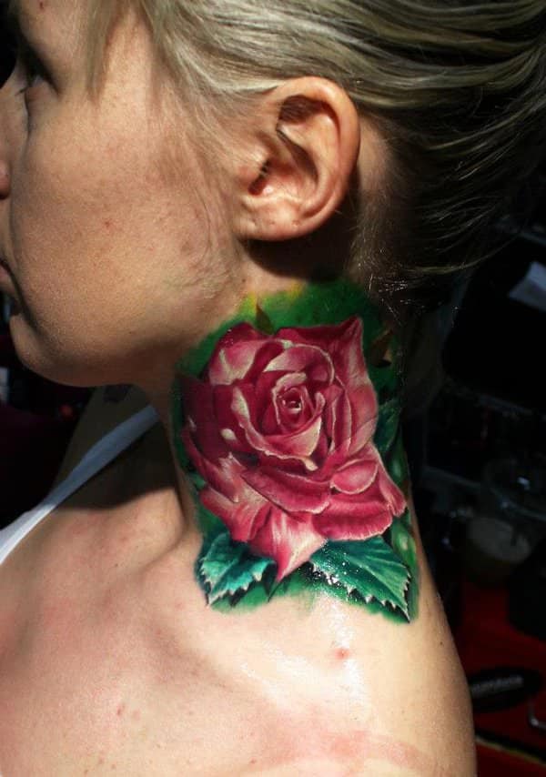 tatuajes de flores de colores 3 -