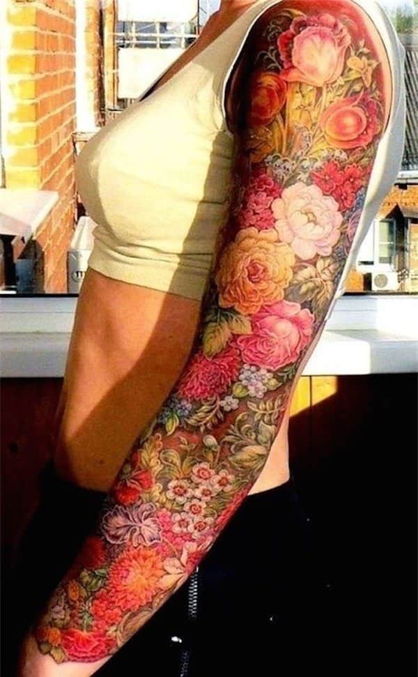 tatuajes de flores en el brazo 2 -