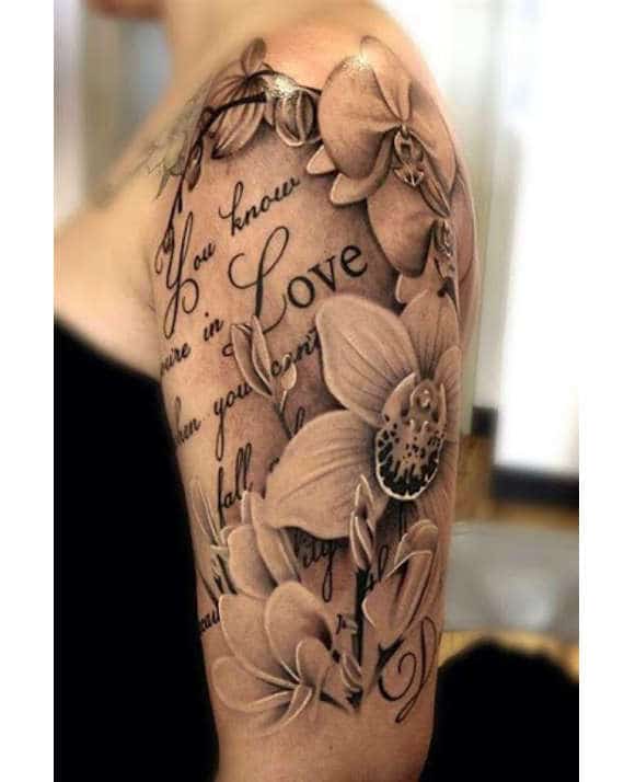 tatuajes de flores en el brazo 7 -