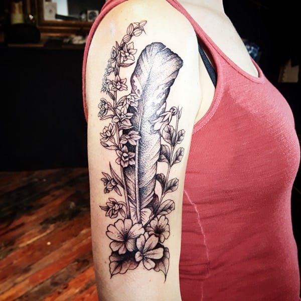 tatuajes de flores en el brazo 9 -