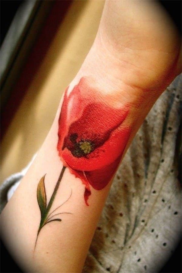 tatuajes de flores en la mano 5 -