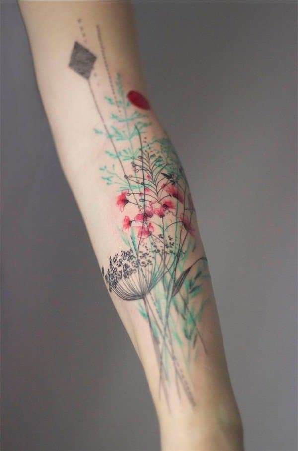tatuajes de flores en la mano 6 -