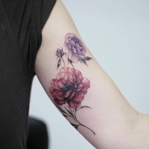 tatuajes de flores para hombre 7 -