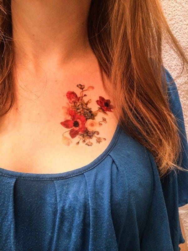tatuajes de flores para mujeres 1 -