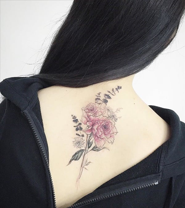 tatuajes de flores para mujeres 8 -