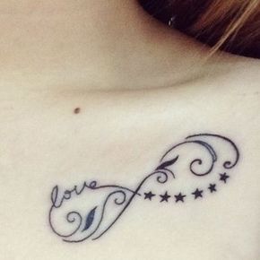 tatuajes de infinito con estrellas 2 - tatuajes de infinito