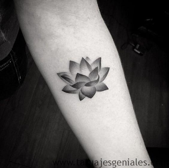tatuajes flor de loto en 3D