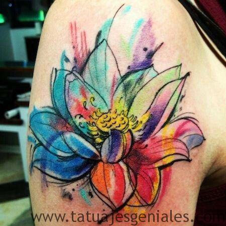 Tatuajes Flor de Loto para el Brazo