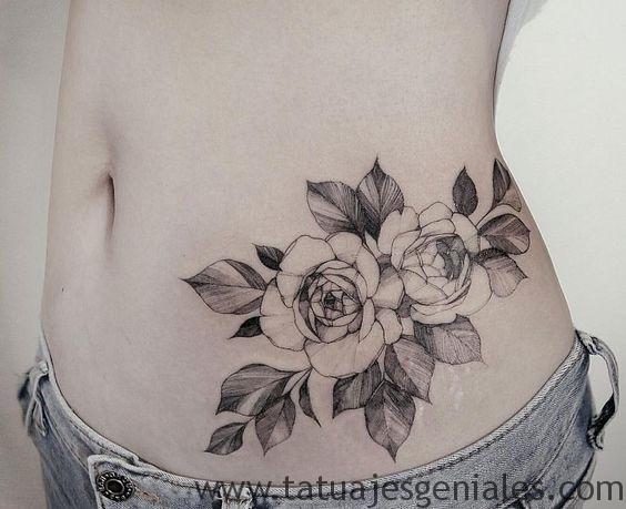 tatuajes la caderas rosas 3 -