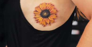 45 Ideas para Tatuajes de Girasoles y sus Significados - Tatuajes Geniales portada tatuajes girasoles 1 -