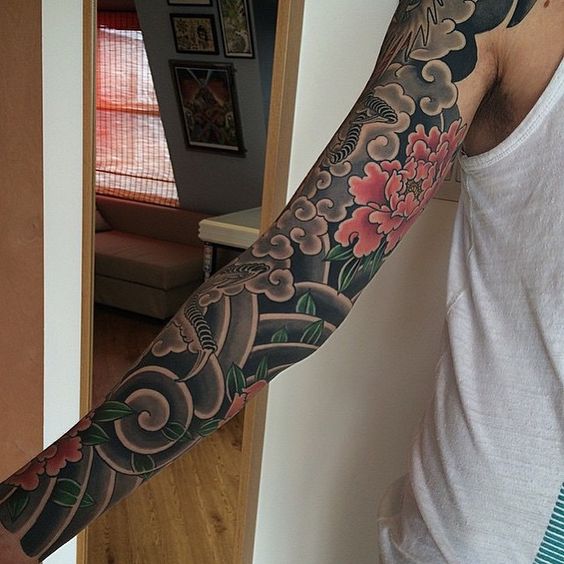 cerezo para hombres 5 - tatuajes de flor de cerezo