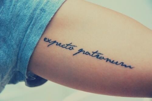 40 Originales Tatuajes de Harry Potter que todo fan quiere tener - Tatuajes Geniales harry potter con frases 10 - Tatuajes de Harry Potter