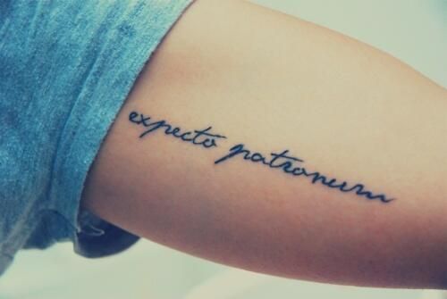 harry potter con frases 10 - Tatuajes de Harry Potter