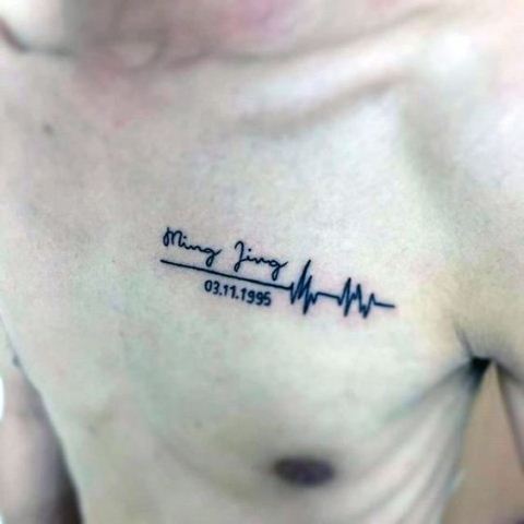 linea de vida para hombres 1 - Tatuajes de linea de la vida