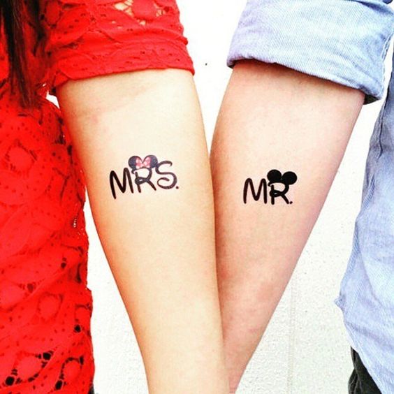 miki mini para parejas 5 - Tatuajes de mickey mouse y disney