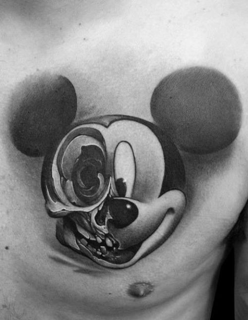 para hombres 6 1 - Tatuajes de mickey mouse y disney