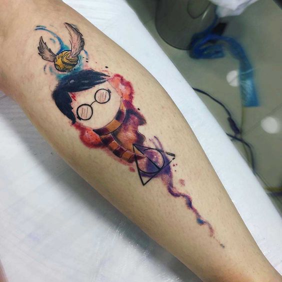 40 Originales Tatuajes de Harry Potter que todo fan quiere tener - Tatuajes Geniales para mujeres 3 2 - Tatuajes de Harry Potter