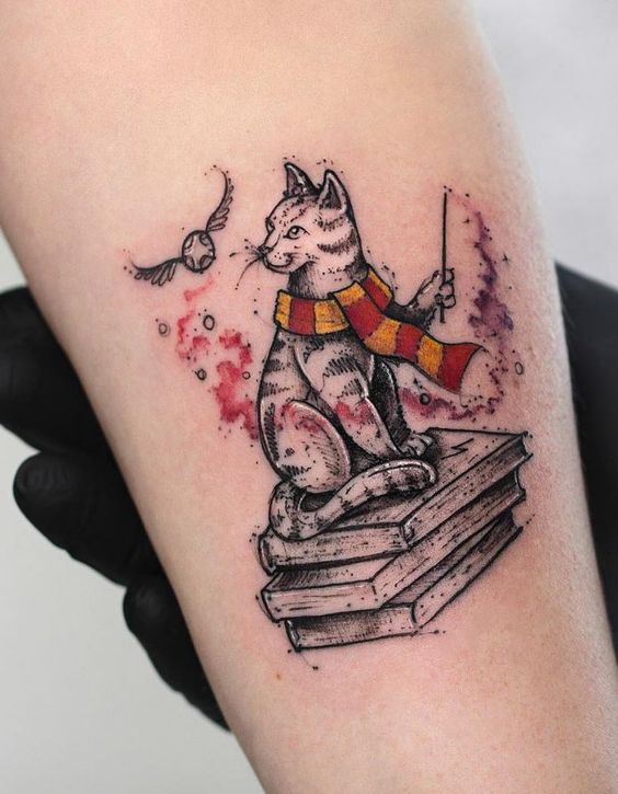 40 Originales Tatuajes de Harry Potter que todo fan quiere tener - Tatuajes Geniales para mujeres 4 2 - Tatuajes de Harry Potter