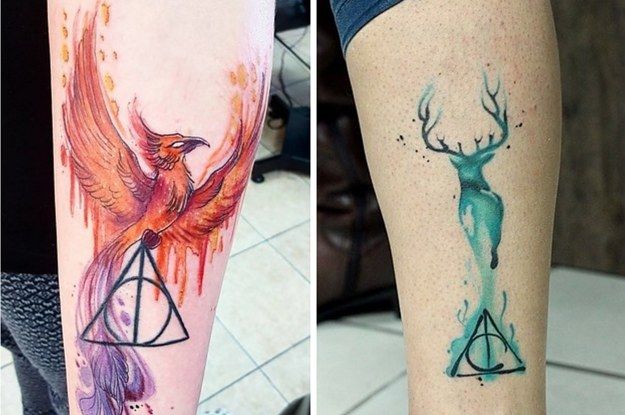 40 Originales Tatuajes de Harry Potter que todo fan quiere tener - Tatuajes Geniales para parejas 6 - Tatuajes de Harry Potter