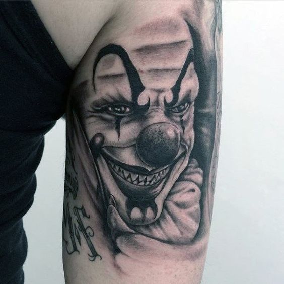 payasos malos 5 - tatuajes de payasos